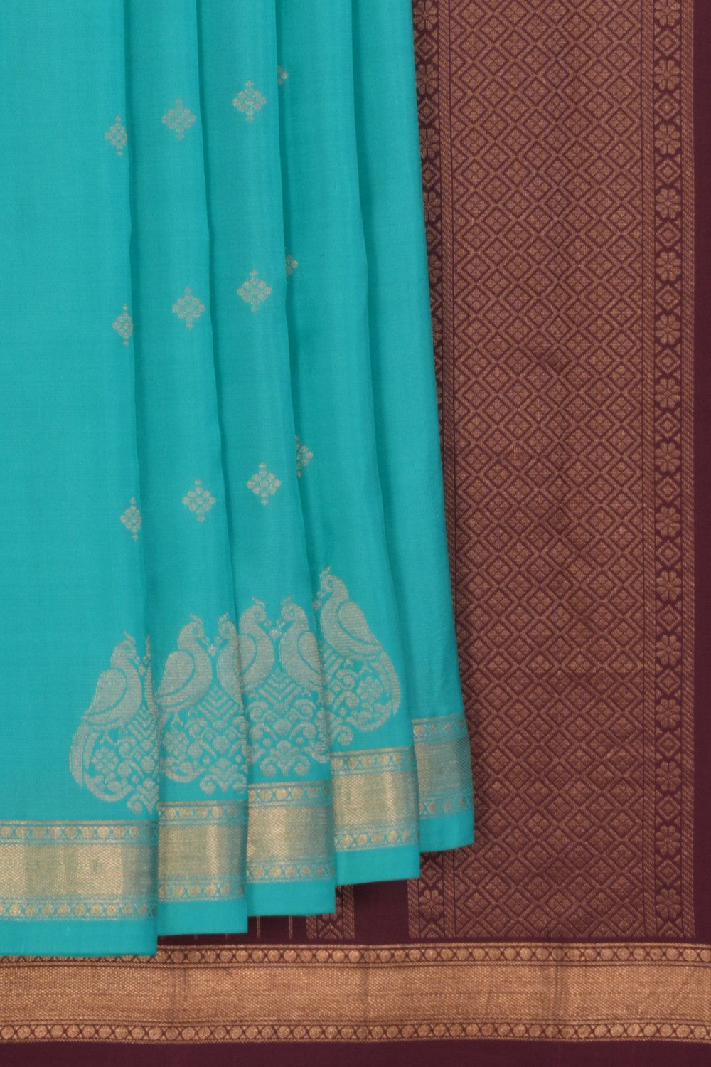 Image of Sea Green South Silk Saree